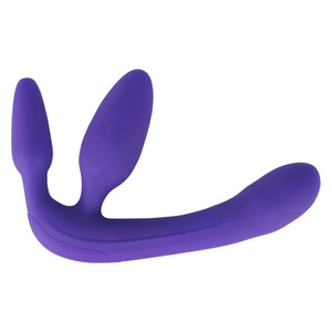 You2Toys, Triple-Vibrator/Plug „Vibrating Strapless Strap-On 3“ mit 7 Vibrationsmodi, 