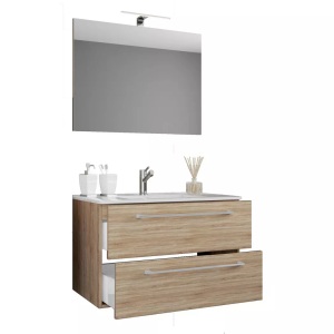 MID.YOU, MID.YOU Waschtischkombi 60 cm , 3Tlg-Badinos , Sonoma Eiche , Kunststoff , 2 Schubladen , 60 cm , melaminharzbeschichtet,melaminharzbeschichtet,Nachbildung,Nachbildung , hängend , 000657023203, MID.YOU Badezimmer 60 cm , 3Tlg-Badinos , Sonoma Eiche , Metall , 2,2 Schubladen , 60 cm , melaminharzbeschichtet,Nachbildung , hängend , 000657023203