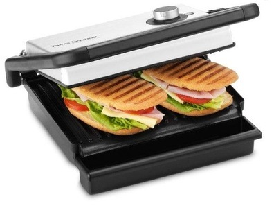 TRISA, Trisa Panini Gourmet - Kontaktgrill (Silber/Schwarz), Trisa Gourmet Tischgrill ? Kontaktgrill ? Silber