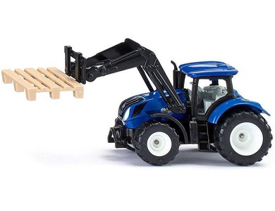 undefined, Siku 1544 Spielzeugfahrzeug, SIKU - New Holland mit Palettengabel und Palette