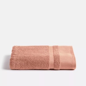 LA REDOUTE INTERIEURS, Badetuch Kheops Badetuch Kheops, La Redoute Intérieurs - Badetuch aus ägyptischer Baumwolle 600g/m2, 70x140 cm, Dusty Rose