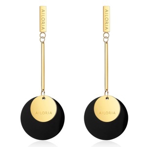 undefined, Ailoria - Alexia Ohrringe mit Schmucktäschchen, AILORIA - ALEXIA Ohrringe, 6cm, Gold