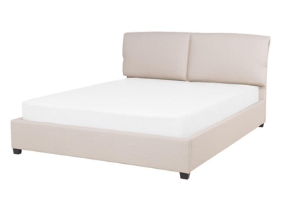 Beliani, Beliani Polsterbett beige Lattenrost 140 x 200 cm BELFORT, 