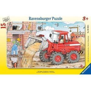 Ravensburger, RAVENSBURGER Puzzle 15 Teile Mein Bagger, Rahmenpuzzle Ravensburger Mein Bagger 15 Teile
