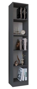 VCM, Holz Aufbewahrung Stand Regal Bücherregal Deko Bücher Standregal Dilos L 5-fach Holz Aufbewahrung Stand Regal Bücherregal Deko Bücher Standregal Dilos L 5-fach, VCM Regal Dilos L 183 x 38 cm, Anthrazit