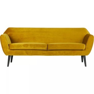 mutoni casual, Sofa Rocco Samt Ocker, mutoni living - Sofa Rocco, One Size, Ocker