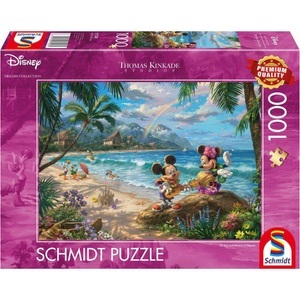 Schmidt Spiele, Thomas Kinkade Studios: Disney Dreams Collection - Minnie & Mickey in Hawaii, Puzzle, Disney Mickey and Minnie in Hawaii