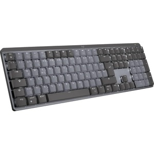 Logitech, MX Mechanical, Tastatur, Logitech MX Mechanical (Linear) Bluetooth®, Funk Tastatur Deutsch, QWERTZ Graphit Abnehmbares Kabel, Beleuchtet,