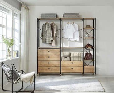 mutoni trend, Regal-Set mit Akazie-Dekor schwarz (9-tlg), Regal-Set mit Akazie-Dekor schwarz (9-tlg)