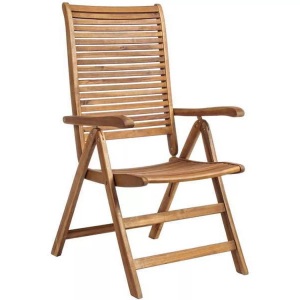 mutoni Garten Deluxe, Gartensessel mit 5 Positionen Noemi Holz, Gartensessel Noemi natur