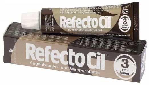 RefectoCil, Refectocil Wimpernfarbe Nr 3 naturbraun (1 Stück), Augenbrauen- Und Wimpernfarbe (3 - Naturbraun 15 Ml) Unisex Naturbraun ONE SIZE