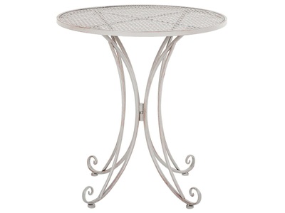 Beliani, Beliani CILENTO Gartentisch, Beliani - Outdoor Bistrotisch aus Eisen Retro CILENTO, One Size, Rauch