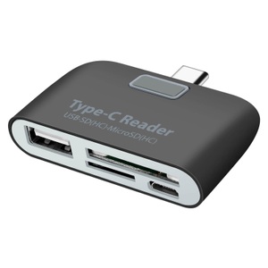 Avizar, USB-C USB-Adapter, Kartenleser, Avizar - USB-C / USB-Adapter, Kartenleser, Schwarz, One Size