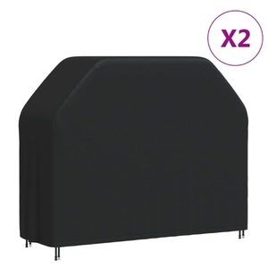 vidaXL, vidaXL Grillabdeckungen 2 Stk. 162x61x122 cm 420D Oxford-Gewebe, vidaXL Grillabdeckungen 2 Stk. 162x61x122 cm 420D Oxford-Gewebe