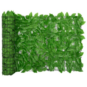 vidaXL, vidaXL Balkon-Sichtschutz mit Grünen Blättern 300x75 cm, vidaXL Balkon-Sichtschutz mit Grünen Blättern 300x75 cm