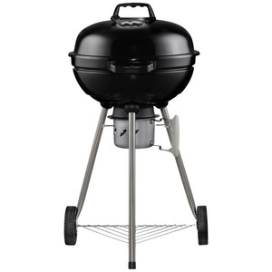 Mustang Grill, Mustang Grill Basic 47 Holzkohle Holzkohle-Grill Thermometer im Deckel Grill-Fläche (Durchmesser)=325 mm Grau, 