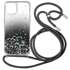 Avizar, Apple iPhone 12 Pro Max - Plexiglas Schutzhülle, Avizar - Kettenhülle iPhone 12 Pro Max Schwarz, Schwarz