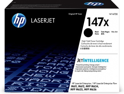 Hp, HP 147X Schwarz Original LaserJet Tonerkartusche mit hoher Reichweite, Hewlett Packard Toner, schwarz, No. 147X, W1470AX, (25'200 Seiten)