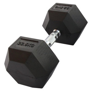 Gladiatorfit, Sechseckige Hantel Aus Gummi | Mehrere Gewichte Unisex Multicolor 22.5KG, GladiatorFit - Sechseckige Hantel 
