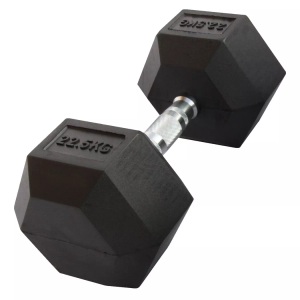 Gladiatorfit, Sechseckige Hantel Aus Gummi | Mehrere Gewichte Unisex Multicolor 22.5KG, GladiatorFit - Sechseckige Hantel 