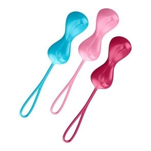 Satisfyer, Satisfyer Kugeln (3er-Set) CO2, Satisfyer Power Balls - Beckenbodentrainer (Pink/Rot/Türkis)