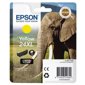 Epson, Epson 24Xl gelb Tintenpatrone, Epson Tintenpatrone, gelb, T243440, (500 Seiten)