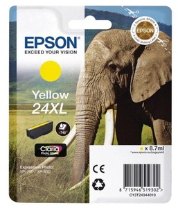 Epson, Epson 24Xl gelb Tintenpatrone, Epson Tintenpatrone, gelb, T243440, (500 Seiten)