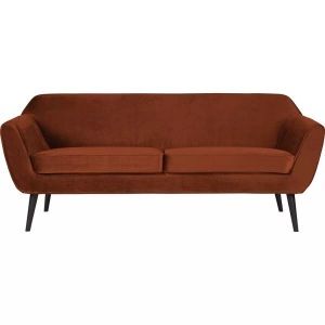 mutoni casual, Sofa Rocco Samt rust 187, mutoni - Sofa Rocco Samt rost 187, One Size