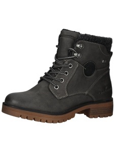 Tom Tailor, TOM TAILOR Schnürboots, mit Strickkragen, TOM TAILOR Schnürboots, mit Strickkragen