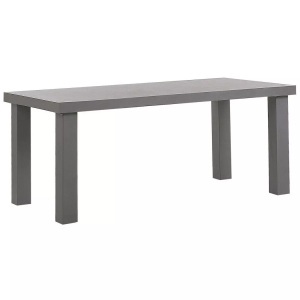 Beliani, Beliani TARANTO Tisch, Beliani - Gartentisch aus Faserzement Industriell TARANTO, One Size, Taubengrau