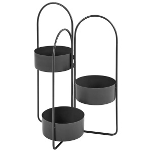 Beliani, Beliani - Pflanzenständer aus Eisen Modern COLUTENA, One Size, Schwarz
