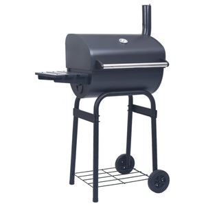 Diverse Hardware, Holzkohlegrill Smoker mit Unterer Ablage Schwarz, vidaXL Holzkohlegrill Smoker mit Unterer Ablage Schwarz