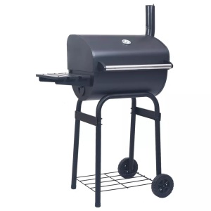 Diverse Hardware, Holzkohlegrill Smoker mit Unterer Ablage Schwarz, vidaXL Holzkohlegrill Smoker mit Unterer Ablage Schwarz