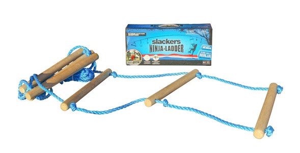 slackers, slackers ® Ninja Strickleiter - blau, Slackers - Ninja Strickleiter, Ladder Strickleiter, One Size