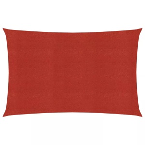 vidaXL, vidaXL Sonnensegel 160 g/m² Rot 2x5 m HDPE, vidaXL Sonnensegel 160 g/m² Rot 2x5 m HDPE