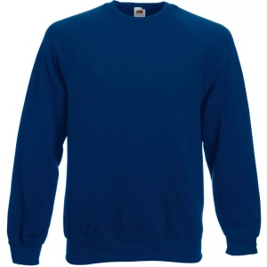Fruit Of The Loom, Fruit of the Loom Rundhalspullover »Belcoro® Pullover / Sweatshirt«, Fruit of the Loom - Raglanärmeln Belcoro® Pullover, für Herren, Marine, Größe XL