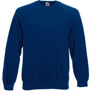 Fruit Of The Loom, Fruit of the Loom Rundhalspullover »Belcoro® Pullover / Sweatshirt«, Fruit of the Loom - Raglanärmeln Belcoro® Pullover, für Herren, Marine, Größe XL