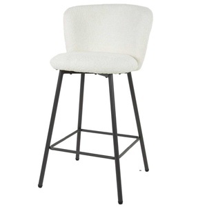 mutoni, Barstuhl Curve Bouclé weiss Barstuhl Curve Bouclé weiss, 