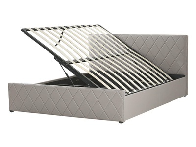 Beliani, Bett mit Lattenrost aus Kunstleder Modern ROCHEFORT Bett mit Lattenrost aus Kunstleder Modern ROCHEFORT, 