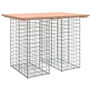 vidaXL, vidaXL Gartenbank aus Gabionen 100x70x72 cm Massivholz Douglasie