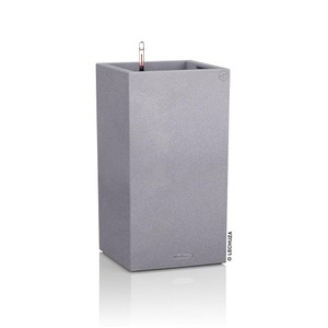Lechuza, Lechuza - Blumenkasten mit Integriertem Bewässerungssystem Canto Color 76 - Grau, Lechuza Canto Stone high 40 Steingrau
