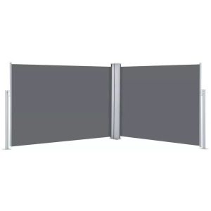 Diverse Hardware, Ausziehbare Seitenmarkise Anthrazit 100 x 1000 cm, VidaXL - Garten sichtschutz, One Size, Grau