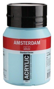 Amsterdam, Amsterdam Acrylfarbe Standard, Talens Acrylfarbe Amsterdam, himmelblau, 17725512, (500ml)