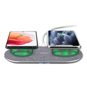 undefined, 4SMARTS wless Charger VoltBeam Twin 2x15W - silber, 4smarts Wireless Charger »Charger VoltBeam Twin 2x15W«