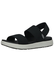 Keen, Keen Elle Backstrep Sandalen Damen, KEEN Damen Freizeitsandalen W Elle Backstrap, Schwarz, aus recyceltem PET-Kunststoff