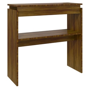 vidaXL, vidaXL Konsolentisch Braun Eichen-Optik 80x30x80 cm Holzwerkstoff, vidaXL Konsolentisch Braun Eichen-Optik 80x30x80 cm Holzwerkstoff