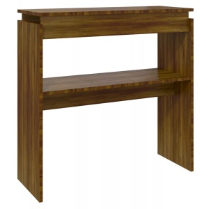 vidaXL, vidaXL Konsolentisch Braun Eichen-Optik 80x30x80 cm Holzwerkstoff, vidaXL Konsolentisch Braun Eichen-Optik 80x30x80 cm Holzwerkstoff