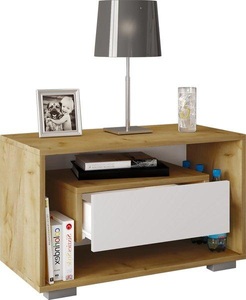 VCM, Holz Nachtschrank Beistelltisch Schublade Konsole Nachttisch Bledo Mini Holz Nachtschrank Beistelltisch Schublade Konsole Nachttisch Bledo Mini, MID.YOU Nachtkästchen in honigeiche , Blexo L , Holzwerkstoff , 1 Schubladen , 65x40x35 cm , melaminharzbeschichtet,Nachbildung , 000657022001