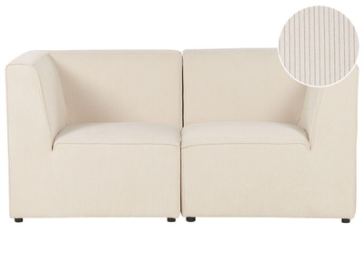 Beliani, 2 Sitzer Sofa aus Cord Modern LEMVIG 2 Sitzer Sofa aus Cord Modern LEMVIG, Beliani - 2 Sitzer Sofa aus Cord LEMVIG, One Size, Baumnuss