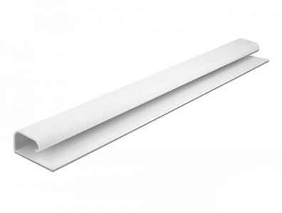 Delock, 20884 Kabel-Organizer Tisch/Bank Kabelkanal Weiß 2 Stück(e), Delock Kabelkanal für Untertischmontage 0.4 m x 57 mm Weiss 2 Stück